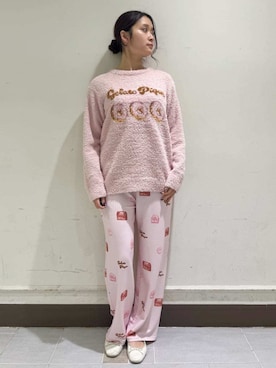 「アイテム（ルームウェア/パジャマ）」を使った、gelato piqueさん（レディース・160cm）の冬コーディネート