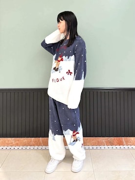 「アイテム（ルームウェア/パジャマ）」を使った、gelato piqueさん（メンズ・173cm）の秋コーディネート