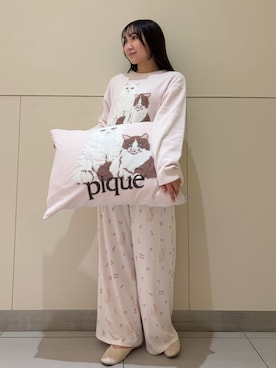 「アイテム（寝具）」を使った、gelato piqueさん（レディース・158cm）の冬コーディネート