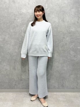 「アイテム（ルームウェア）」を使った、gelato piqueさん（レディース・165cm）の冬コーディネート