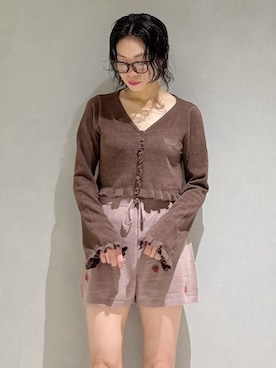 「アイテム（ルームウェア/パジャマ）」を使った、gelato piqueさん（レディース・168cm）の夏コーディネート