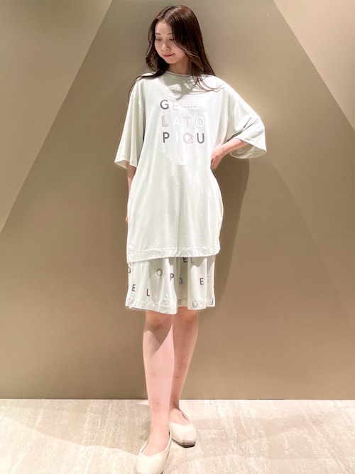 セール】【HOMME】【接触冷感】レーヨンロゴワンポイントTシャツ