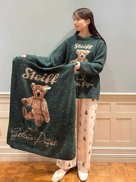 「アイテム（ルームウェア/パジャマ）」を使った、gelato piqueさん（レディース・161cm）の冬コーディネート