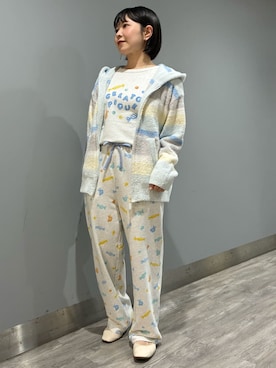 「アイテム（ルームウェア/パジャマ）」を使った、gelato piqueさん（レディース・153cm）の秋コーディネート