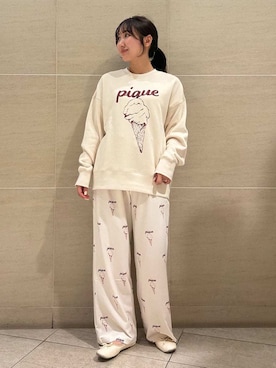 「アイテム（ルームウェア/パジャマ）」を使った、gelato piqueさん（レディース・158cm）の秋コーディネート