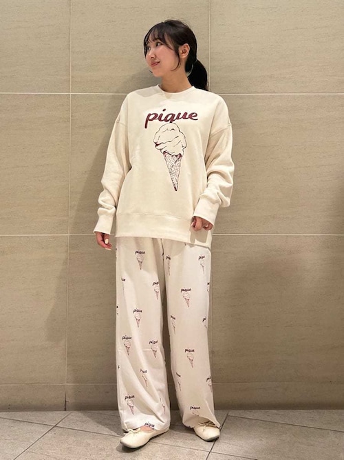 UNISEX】裏毛ワンポイントプルオーバー（ルームウェア/パジャマ