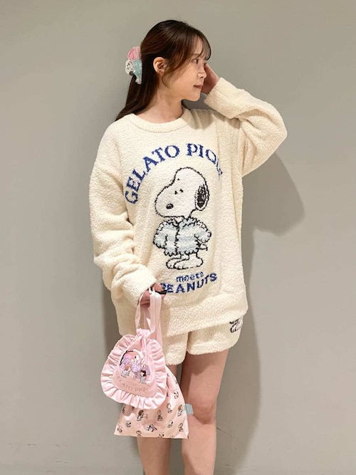 PEANUTS】【ONLINE限定】オリジナルアート ジャガードプルオーバー