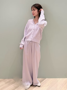 「アイテム（ルームウェア）」を使った、gelato piqueさん（レディース・156cm）の冬コーディネート