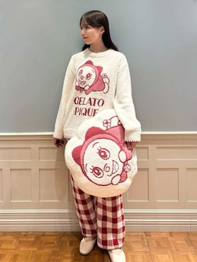 「アイテム（寝具）」を使った、gelato piqueさん（レディース・161cm）の冬コーディネート