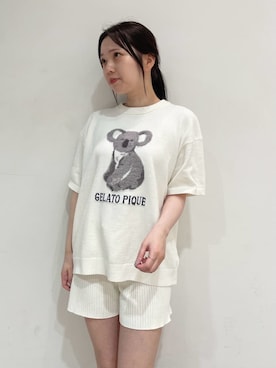 「アイテム（ルームウェア）」を使った、gelato piqueさん（レディース・158cm）の夏コーディネート