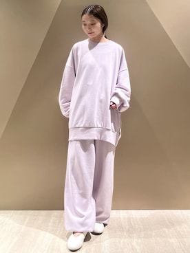 「アイテム（ルームウェア/パジャマ、パープル系）」を使った、gelato piqueさん（レディース・150cm）の秋コーディネート
