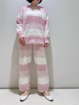 「アイテム（ルームウェア/パジャマ）」を使った、gelato piqueさん（レディース・155cm）の冬コーディネート