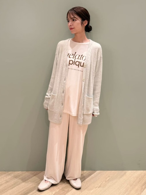 セール】レーヨンロゴロンT（ルームウェア/パジャマ）｜gelato pique