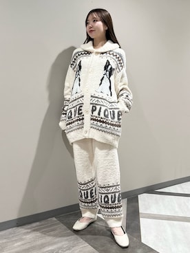 「アイテム（ルームウェア/パジャマ）」を使った、gelato piqueさん（レディース・158cm）の冬コーディネート