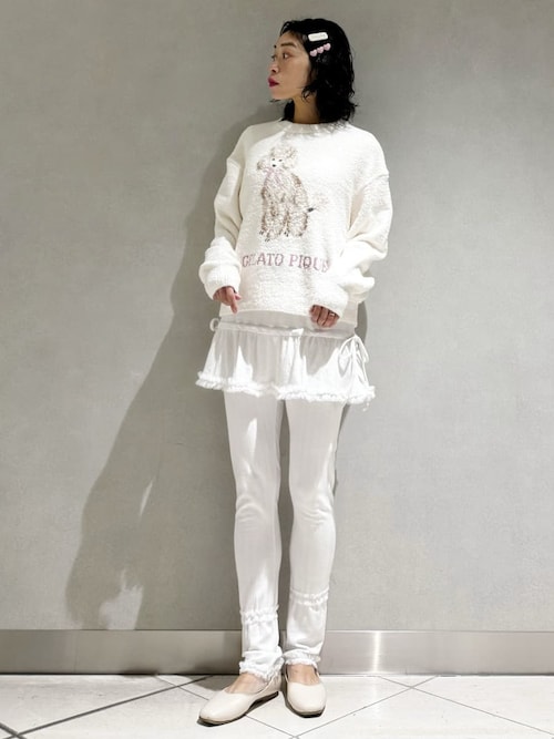 セール】針抜きフリルレギンス（その他ルームウェア）｜gelato pique