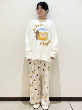「アイテム（ルームウェア）」を使った、gelato piqueさん（レディース・155cm）の夏コーディネート