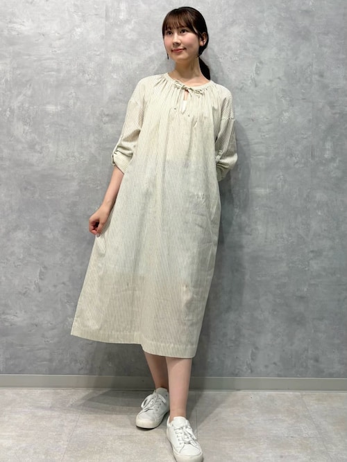 ガーゼストライプワンピース（ルームワンピース）｜gelato pique