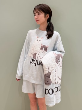 「アイテム（ブランケット）」を使った、gelato piqueさん（レディース・156cm）の冬コーディネート