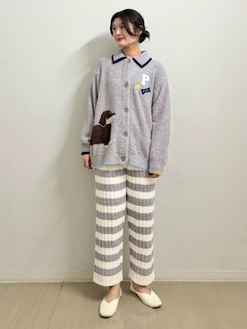 「アイテム（ルームウェア/パジャマ）」を使った、gelato piqueさん（レディース・164cm）の秋コーディネート