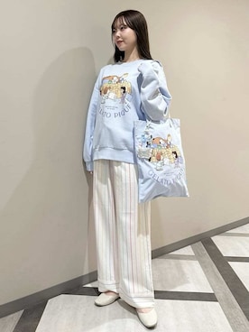 「アイテム（ルームウェア）」を使った、gelato piqueさん（レディース・158cm）の秋コーディネート