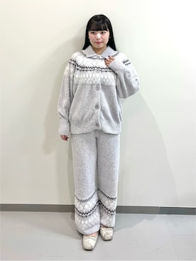 「アイテム（ルームウェア/パジャマ）」を使った、gelato piqueさん（レディース・155cm）の秋コーディネート