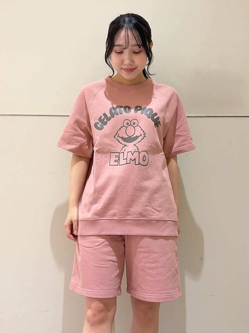 SESAME STREET】【UNISEX】裏毛プルオーバー＆ハーフパンツセット
