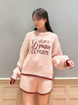 「アイテム（ルームウェア）」を使った、gelato piqueさん（レディース・161cm）の秋コーディネート