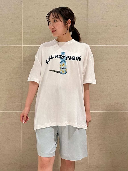 HOMME】【接触冷感】レーヨン夏祭りプリントTシャツ&トハーフ
