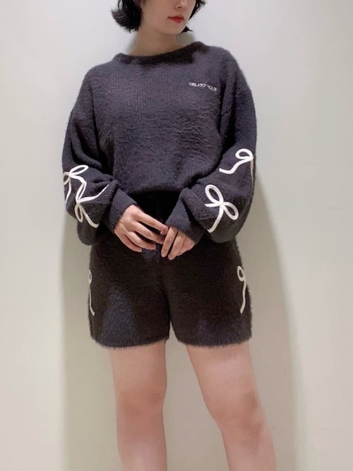 リボンフェザーロンパース（ルームウェア/パジャマ）｜gelato pique