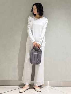「アイテム（ペット用キャリーケース）」を使った、gelato piqueさん（レディース・168cm）の夏コーディネート