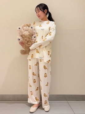 「アイテム（寝具）」を使った、gelato piqueさん（レディース・158cm）の春コーディネート