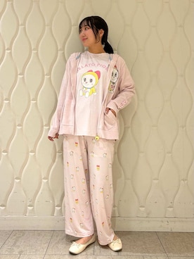 「アイテム（ルームウェア）」を使った、gelato piqueさん（レディース・158cm）の夏コーディネート