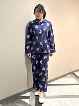 「アイテム（ルームウェア/パジャマ）」を使った、gelato piqueさん（レディース・165cm）の秋コーディネート