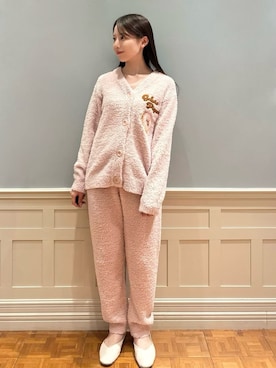 「アイテム（ルームウェア）」を使った、gelato piqueさん（レディース・161cm）の冬コーディネート