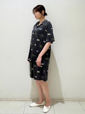 「梅雨対策」｜「アイテム（ルームウェア）」を使った、gelato piqueさん（レディース・161cm）の春コーディネート