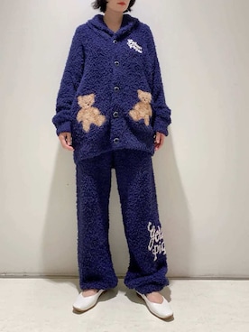 「アイテム（ルームウェア）」を使った、gelato piqueさん（レディース・155cm）の秋コーディネート