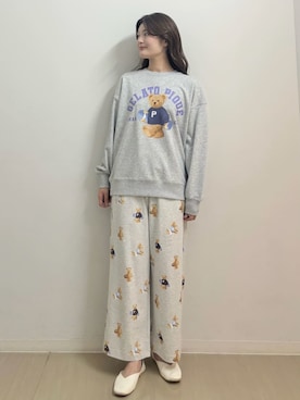 「アイテム（ルームウェア）」を使った、gelato piqueさん（レディース・164cm）の夏コーディネート