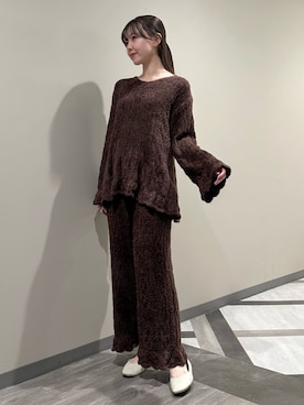 「アイテム（ルームウェア）」を使った、gelato piqueさん（レディース・158cm）の秋コーディネート