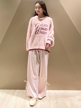 「アイテム（ルームウェア）」を使った、gelato piqueさん（レディース・150cm）の秋コーディネート