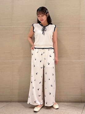 「アイテム（ルームウェア）」を使った、gelato piqueさん（レディース・158cm）の夏コーディネート