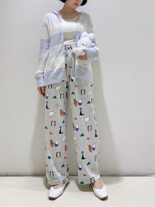 Dick Bruna】【接触冷感】総柄ロングパンツ（ルームウェア