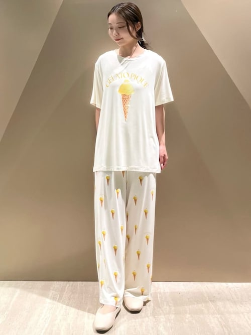タグ付きpique ピケ」×「ピクミン」ルームウェアやグッズ全31アイテムが ジェラート ミント ケーブル編みルームウェアセット ルームウェア・パジャマ