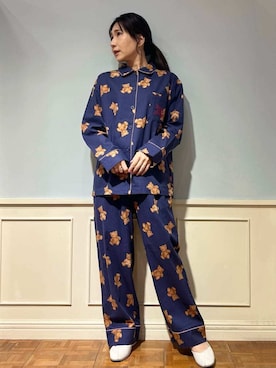 「アイテム（ルームウェア）」を使った、gelato piqueさん（レディース・158cm）の秋コーディネート