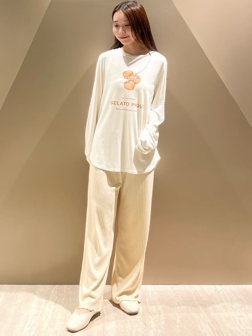 セール】スイーツワンポイントロンT（ルームウェア/パジャマ）｜gelato