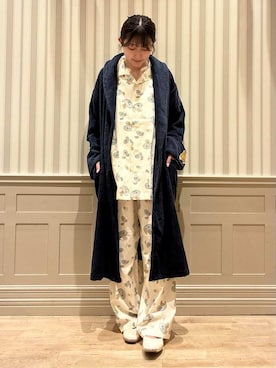 「アイテム（ルームウェア）」を使った、gelato piqueさん（レディース・160cm）の秋コーディネート