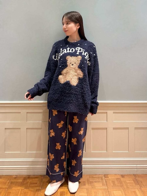 HOLIDAY】【HOMME】ジェラートスノーベアジャガードプルオーバー