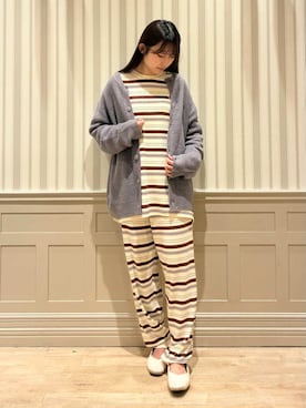 「アイテム（ルームウェア）」を使った、gelato piqueさん（レディース・160cm）の秋コーディネート