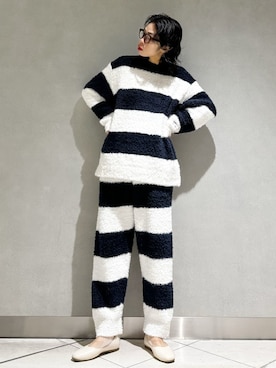 「アイテム（ルームウェア）」を使った、gelato piqueさん（レディース・168cm）の秋コーディネート