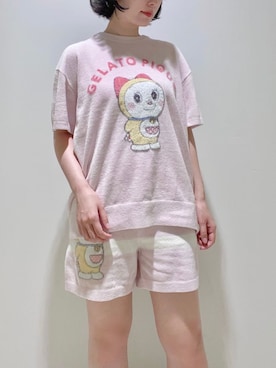 「アイテム（ルームウェア）」を使った、gelato piqueさん（レディース・155cm）の夏コーディネート