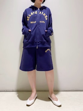 「アイテム（ルームウェア）」を使った、gelato piqueさん（レディース・155cm）の夏コーディネート